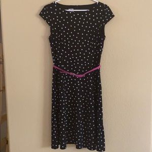 Anne Klein Black and White polka dot Dress